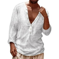 Wozhidaoke majice za muškarce MENS CASTEN 3D digitalni ispis majica s dugim rukavima Thirts majice za