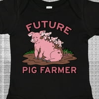 Inktastični futralizirani svinjski farmer sa slatkim svinjom Porodični poklon Baby Boy ili Baby Girl