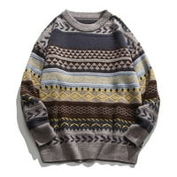 Dukseri za žene Žene Jesen Zimski vintage prugasti džemper Muška odjeća Pulover muškarci džemper džemper