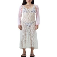 Peyakidsaa ženska ljetna tenka haljina čipke Crochet kupaći kostimi cvjetni pokrov za Club Streetwear