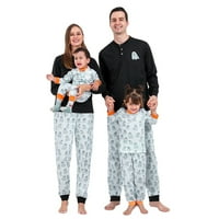 Kupretty Porodica podudaranje Halloween pidžama set duh ispis za spavanje praznika PJS set za djecu