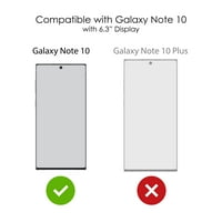 CASICTINKINK Torbica za Samsung Galaxy Note - prilagođena ultra tanka tanka tvrda crna plastična plastična