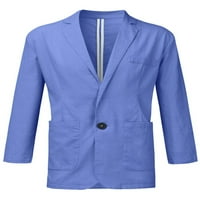 Muška jakna ONE One dugme Blazers rever izrez Blazer Redovna fit odjeća Poslovni kardigan Jakne Navy