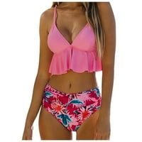 Žene kupaći kostim modni ispis Bast Brasta plaža Bikini set kupaće odjeća