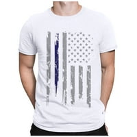 Muška majica Muške majice za neovisnost, muške američke zastave Grafičke majice kratki rukav američki
