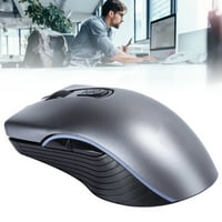 Praktični mini prijemnik miša, bežični miš, za računarski prostor sivi 2.4G + za