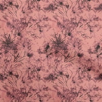 Onuone pamuk poplin breskva apstraktna cvjetna tkanina za šivanje tiskane ploče od tiskane od dvorišta