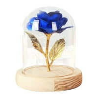 Staklena pokrivača zlatna folija ruža majčin majčin dan zaljubljenih poklona kreativna LED svjetiljka