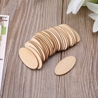 10 20 ovalnih drvenih kriški čips Nedovršena ime puta Oznake DIY ScrapBooking Arts zanatske projekte