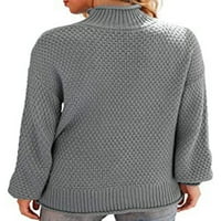 Džemper od grmarnote dame pune boje pleteni džemperi dugih rukava Jumper vrhovi chic cosy pulover visoki