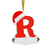 Označite ukrase za božićne abecede Abecede Personalizirani ukrasi za božićni personalizirani kućni dekor