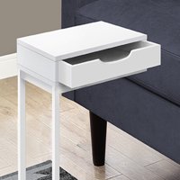 OFFE 24 H C Dizajn bočni stol sa bijelim metalnim okvirom