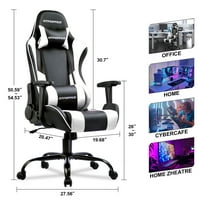 Gaming stolica sa kancelarijom za masažu, bijela