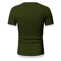 Caveitl muške majice, muške čvrste majice kratki rukav okrugli vrat Pulover casual sportske fitness