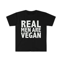 Pravi muškarci su veganski unise majica S-3XL vegetarijanska biljka