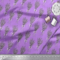 Soimoi ljubičasta viskoza šifon tkanina Buket cvjetno tiskano zanatsko tkanina od dvorišta široko