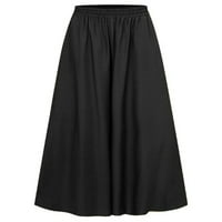 Colisha ženske hlače visoki struk palazzo hlače široke noge dno vrećice bahake odmorice u boji crne