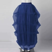 Ski suknja Ženska zabava Visoki struk Elastični pojas Ležerne prilike Poncho ženska suknja Bubble suknja