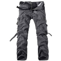 Amidoa muns casual crne teretne hlače Pamuk Multi džepovi na otvorenom taktički alat hlače na otvorenom