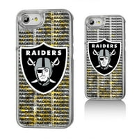 Las Vegas Raiders iPhone Text Backdrop dizajn Glitter Case