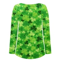 St Patricks Day Socks irski Jeftini pokloni za žene Ženske zelene vrhove Dame vrhovi i bluze, ukrasi