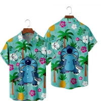 Disney Lilo & Stitch Majica Džepne komode Havajska majica kratki rukav, Disney Lilo & Stitch Havajske