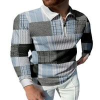 Paille mens t majica rever vrat polo majica geometrijski tee casual tenis pulover 16-llcxpol- 4xl