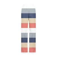 Palazzo pantalone za žene hlače stolaru Niski struk porast dugačak tanki ravni multicolor m