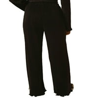 Eyicmarn ženske ležerne časnice sa visokim pantalonama na širokim nogama palazza