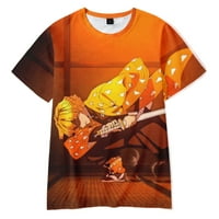 Demon Slayer pamučna majica, 3D print MUŠKA MAJICA, 3D vrhovi ljeto, ženske modne, majice, pamučni vrh,