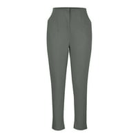 Jyeity Modeble Novi dolasci, modne tanke ugradbene hlače Žene jogger hlače tamno siva veličina l