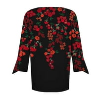 Yyeselk majice za žene trendi ljetni seksi V-izrez trubački rukavi ugodne bluze modni elegantni cvjetni
