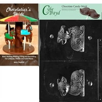 Cybrtrayd Mali šuplji janjeći Uskršnji čokoladni kalup za slatkiše sa uputama za upute za upute