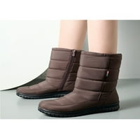 Woobling ženske tople cipele Mid-Calf zimsko čizme Fau Fur Snow Boots Radni cipela Ležerne prilike plišani