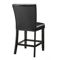 Set PU tapaciranog stolice sa stolom, kuhinja stolica za trpezarije sa masivnim drvenim nogama i srušenim