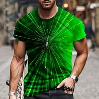 Muška grafička tiskana tanka FIT kratki rukav lagana majica za okrugli vrat