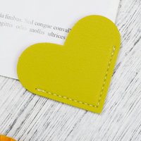 Wozhidaoke Clip Rezervirajte ugaono u obliku kuta srca Zaštitna oznaka Oznaka Bookmark Koža Kancelarija
