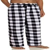 Carolilly Muške hlače za spavanje muške pidžame pantalone do kućne kupajuće odjeće za elastičnu struku