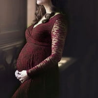 Ženska materinska fotografija haljina čipka duge haljine za haljinu od majke trudnoće