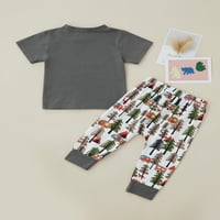 Baby Boys Ljetni odjevnici, majica O-izrez + drvene duge hlače