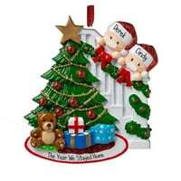 Porodični božićni Xmas Dekoracija stabla bauble poklon ukras