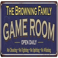 The Browning Family Blue Game Metal Sign 106180037902