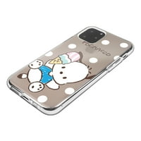 Mini Case iPhone Mini Case Sanrio Cute Clear Soft Jelly Cover - Pochacco Blue