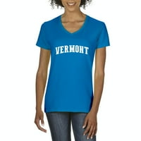 - Ženska majica V-izrez kratki rukav - Vermont
