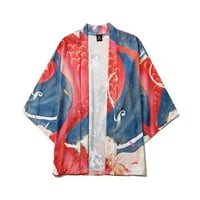 Košulje za fragarn za muškarce Ljetne japanske rukavice od pet bodova Kimono Muške i žene Cloak Jacke