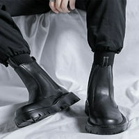 Muški chelsea boot vodootporni radne cipele platforme elastične čizme Poslovni povremeni ured povuku