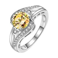 Frehsky prstenovi cirkon puni dijamantni prsten nakit rođendana prijedlog poklona za angažman za zabavu