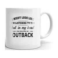 Vozim moju outback kafu čaj keramički šalica uredski radni čaj poklon oz