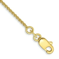 10k žuto zlato Spiga lanac Anklet gležanj na plaži narukvica pšenični fini nakit za žene poklone za