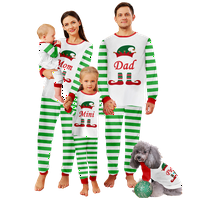 Toddler Božić pidžama otporna na plamen PJS Porodična božićna pidžama postavljena do 8xl